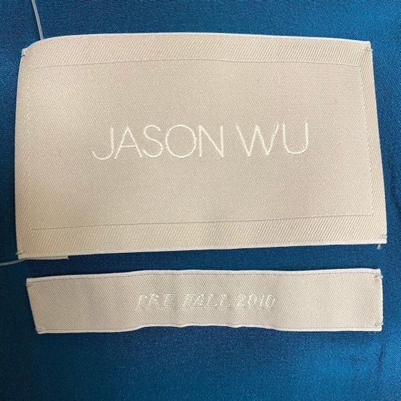 Jason Wu Teal Silk Dress, Size 6 - Picture 5 of 5